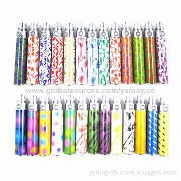 Electronic Cigarette Batteries eGo-D, Different Designs/650/900/1,100mAh Battery, 300 Times Lifespan